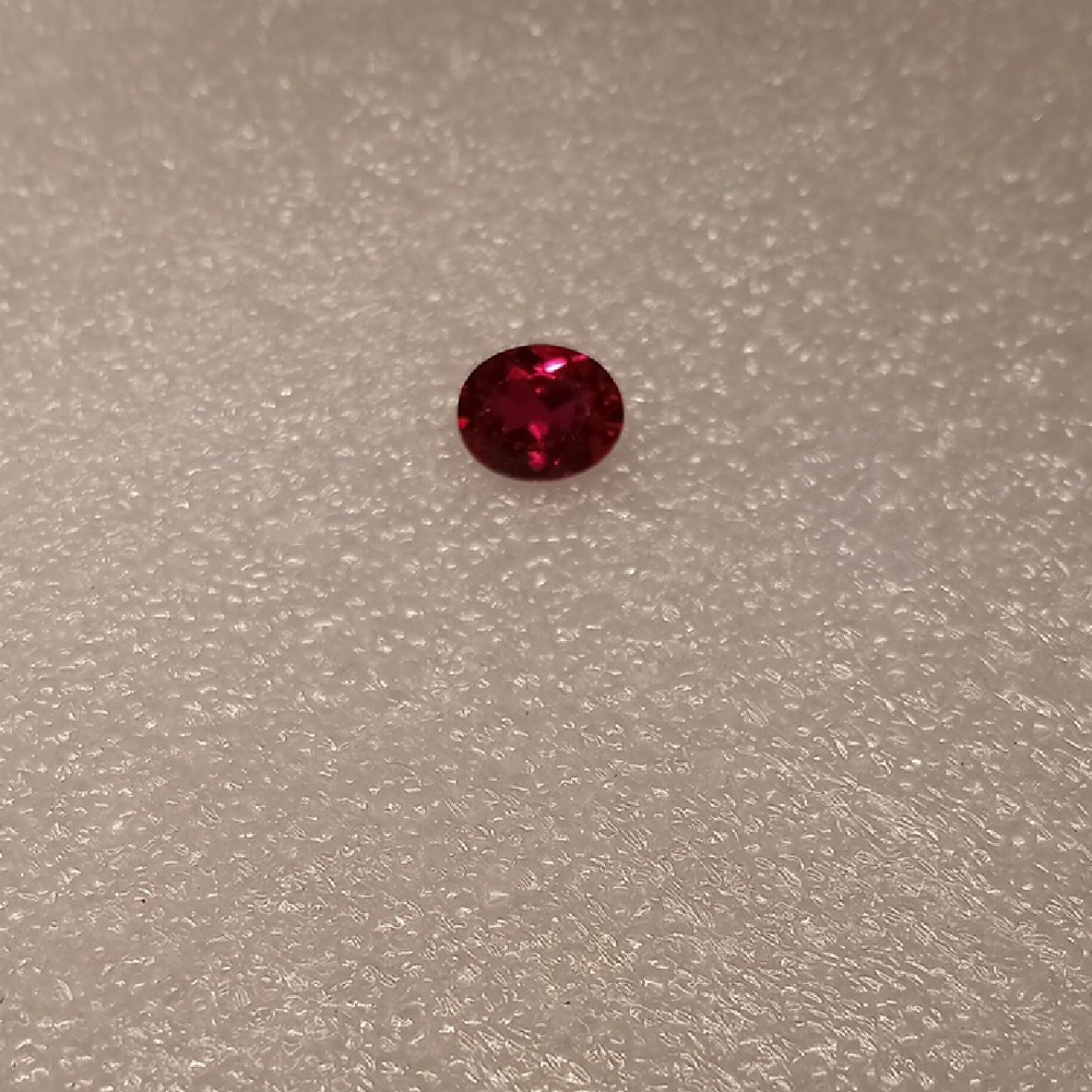 Faceted Oval Ruby Gemstone 3.5 Ct - image 3